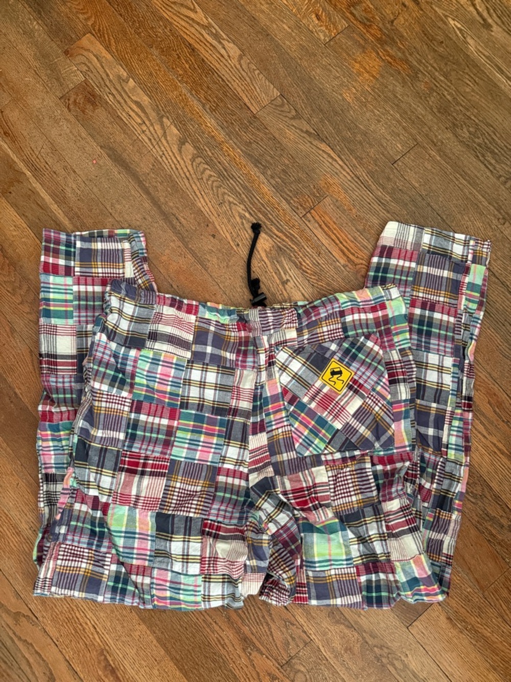 Skids Patchwork Drawstring Pants In Multicolor One Sz - Picture 4 of 8